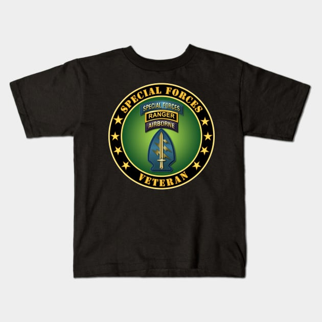 Special Forces - Ranger Veteran Kids T-Shirt by twix123844